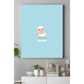Postermanya Küçük Kuzu Çocuk Odası 40x60 cm Poster