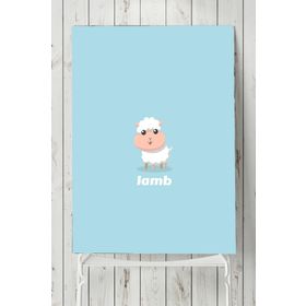 Postermanya Küçük Kuzu Çocuk Odası 70x100 cm Poster