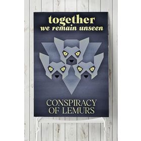Postermanya Lemur Hayvan 90x130 cm Poster