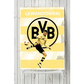 Postermanya Lewandowski Futbol 90x130 cm Poster