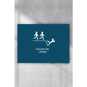 Postermanya Lideri Takip Et Eğlenceli Mizahi 70x100 cm Poster