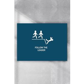 Postermanya Lideri Takip Et Eğlenceli Mizahi 90x130 cm Poster