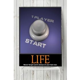 Postermanya Life Game Motivasyon 50x70 cm Poster