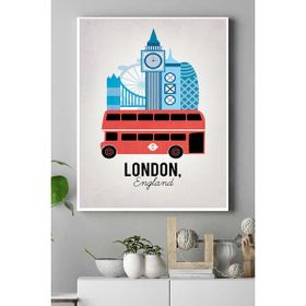 Postermanya Londra Vintage 40x60 cm Poster