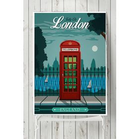 Postermanya Londra Vintage 40x60 cm Poster