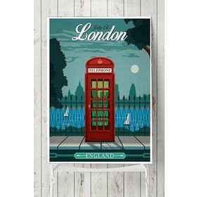 Postermanya Londra Vintage 40x60 cm Poster