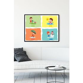 Postermanya Mevsimler Eğitim 30x40 cm Poster