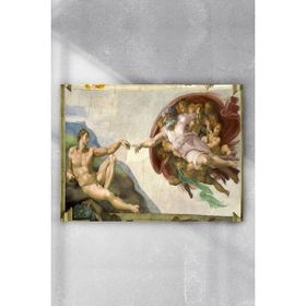Postermanya Michelangelo Adem'in Yaratılışı Sanatsal 30x40 cm Poster