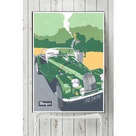 Postermanya Morgan Vintage Araba 70x100 cm Poster