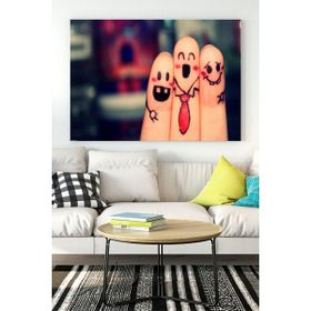 Postermanya Neşeli Parmaklar Eğlenceli Mizahi 40x60 cm Poster