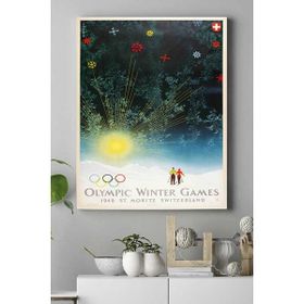 Postermanya Olympic Winter Games Vintage 40x60 cm Poster