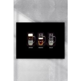 Postermanya Optimist Pesimist Eğlenceli Mizahi 30x40 cm Poster