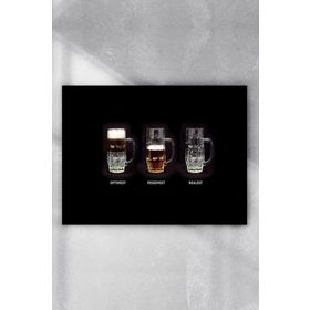 Postermanya Optimist Pesimist Eğlenceli Mizahi 50x70 cm Poster