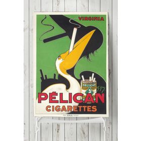 Postermanya Pelican Cigaret Vintage 70x100 cm Poster