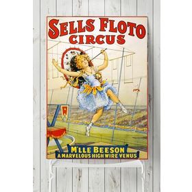 Postermanya Sells Floto Circus Vintage 70x100 cm Poster