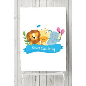 Postermanya Sevimli Hayvanlar Çocuk Odası 90x130 cm Poster