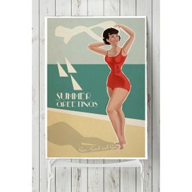 Postermanya Summer Vintage 50x70 cm Poster