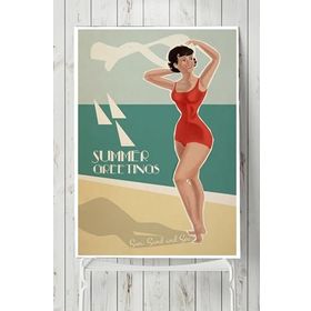 Postermanya Summer Vintage 50x70 cm Poster