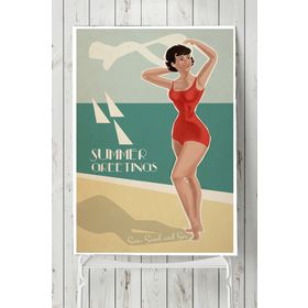 Postermanya Summer Vintage 70x100 cm Poster