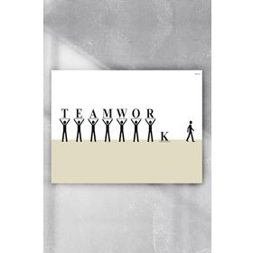 Postermanya Takım Çalışması Eğlenceli Mizahi 50x70 cm Poster