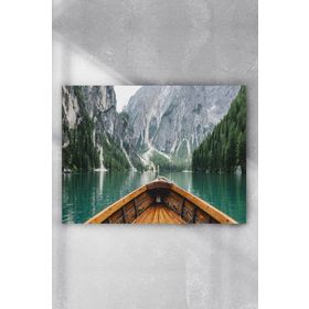 Postermanya Tekne Ve Göl Manzara 40x60 cm Poster