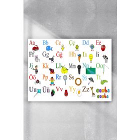 Postermanya Türkçe Alfabe Eğitim 80x115 cm Poster