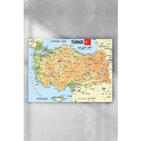 Postermanya Türkiye Haritası Eğitim 4 50x70 cm Poster