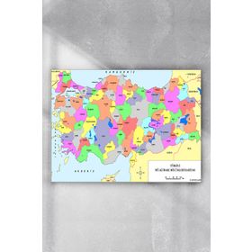 Postermanya Türkiye Haritası Eğitim 70x100 cm Poster