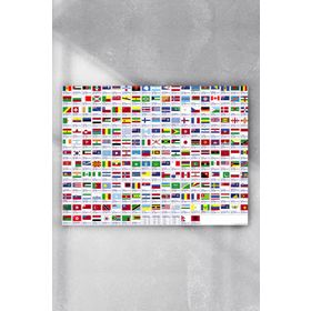 Postermanya Ülke Bayrakları Eğitim 80x115 cm Poster