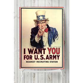 Postermanya Uncle Sam Eğlenceli Mizahi 40x60 cm Poster