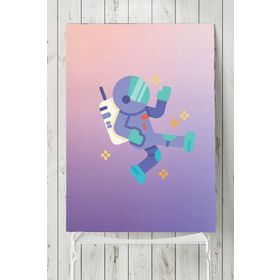Postermanya Uzay Temalı Çocuk Odası 5 70x100 cm Poster