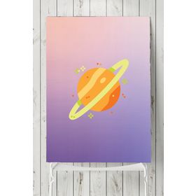 Postermanya Uzay Temalı Çocuk Odası 6 50x70 cm Poster