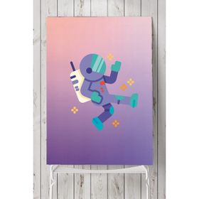 Postermanya Uzay Temalı Çocuk Odası 70x100 cm Poster