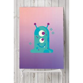 Postermanya Uzay Temalı Çocuk Odası 90x130 cm Poster