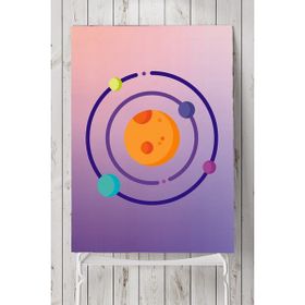 Postermanya Uzay Temalı Çocuk Odası 90x130 cm Poster
