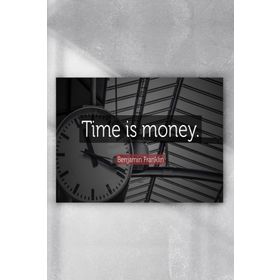 Postermanya Vakit Nakittir Time Is Money Girişimcilik 60x90 cm Poster
