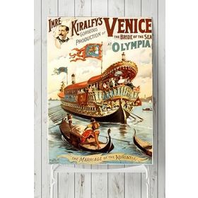 Postermanya Venedik Vintage Manzara 40x60 cm Poster