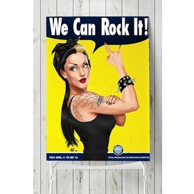 Postermanya We Can Rock It Eğlenceli Mizahi 70x100 cm Poster