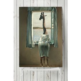 Postermanya Yalnız Zürafa Sanatsal 50x70 cm Poster