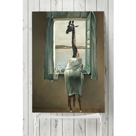 Postermanya Yalnız Zürafa Sanatsal 60x90 cm Poster