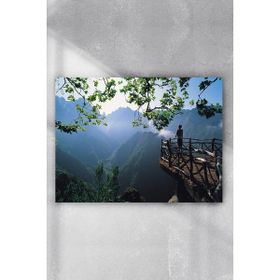 Postermanya Yeşil Dağ Manzara 80x115 cm Poster
