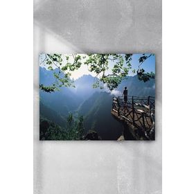 Postermanya Yeşil Dağ Manzara 80x115 cm Poster