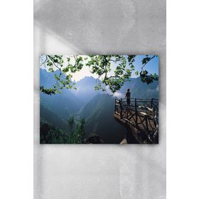 Postermanya Yeşil Dağ Manzara 90x130 cm Poster