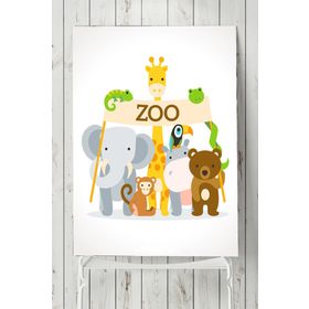 Postermanya Zoo Çocuk Odası 90x130 cm Poster
