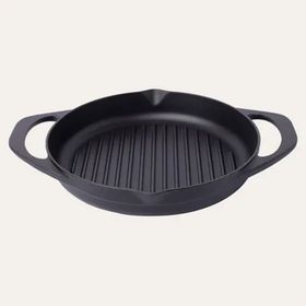 Pot Art 22 cm Mat Siyah Yuvarlak Sahan