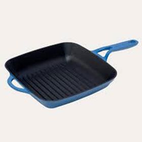 Pot Art 26 cm Parlak Mavi Kare Izgara Tava