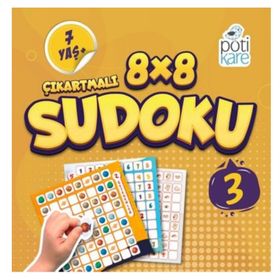 Pötikare Yayıncılık 8x8 Çıkartmalı Sudoku 3