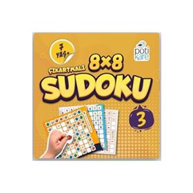 Pötikare Yayınları 9786257041331 8x8 3 Çıkartmalı Sudoku Çocuk Öykü Kitabı