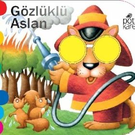 Pötikare Yayınları Delikli Kitaplar Serisi Gözlüklü Aslan