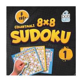 Pötikare Yayınları Model 1 8x8 Çıkartmalı Sudoku
